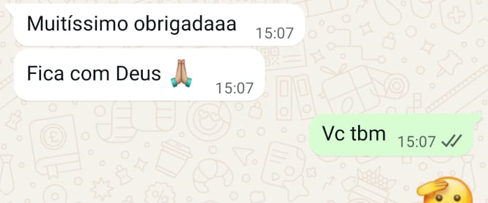 Depoimento via WhatsApp de Kamilly